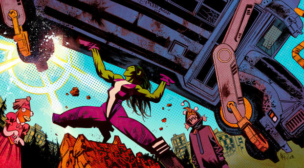 Fortnite She-Hulk Season 14 Wallpaper 1080x2270 Resolution