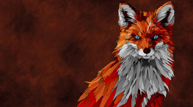 Fox Animal Artwork Wallpaper 1224x1224 Resolution