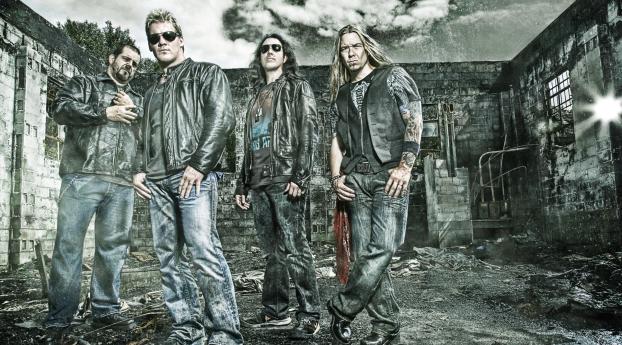 fozzy, band, graphics Wallpaper 1125x2436 Resolution