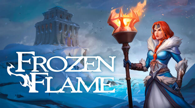 Frozen Flame 2022 Gaming Wallpaper 1024x1024 Resolution