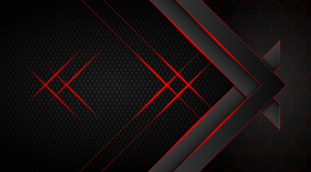 Futuristic Dark Hexagon 10K Wallpaper 2500x900 Resolution