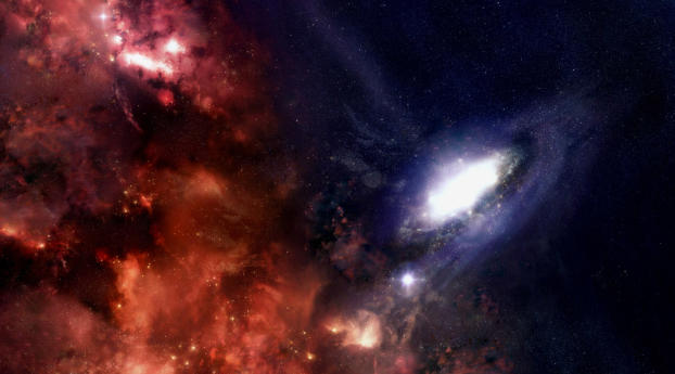 galaxy, stars, black holes Wallpaper 828x1792 Resolution