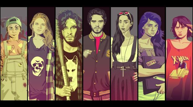 Game Of Thrones Cast And Crew Wallpapers Wallpaper 3840x1600 Resolution
