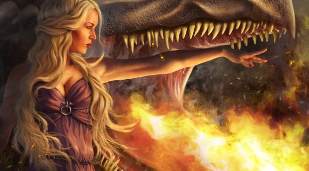 game of thrones, daenerys targaryen, girl Wallpaper 1440x3200 Resolution