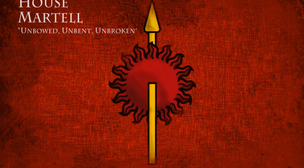 Game Of Thrones House Martell  Wallpaper 1600x600 Resolution