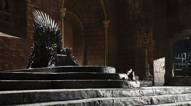 Game Of Thrones The Iron Throne Photos Wallpaper 480x854 Resolution