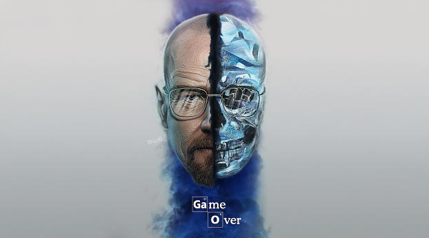 Game Over Breaking Bad Wallpaper 3400x4500 Resolution