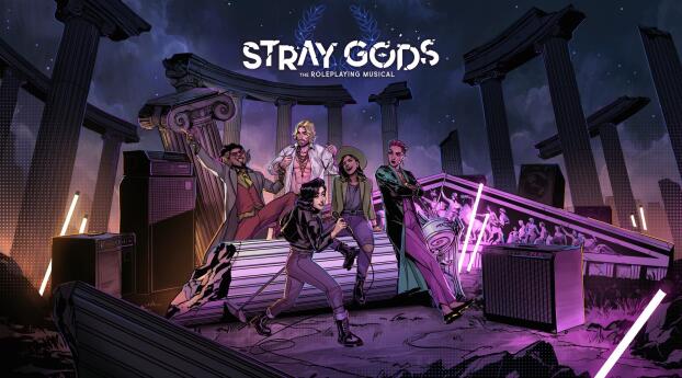 Game Stray Gods The Roleplaying Musical 2023 Wallpaper 1080x2160 Resolution