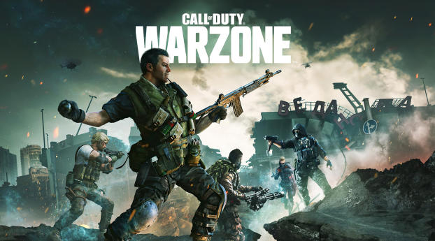 Gaming Poster of Call Of Duty Warzone Wallpaper 1440x3200 Resolution