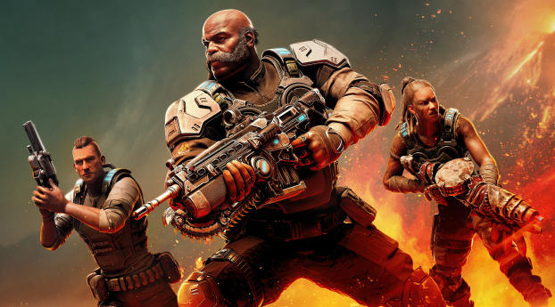 Gears 5 Hivebusters Wallpaper 7560x1800 Resolution