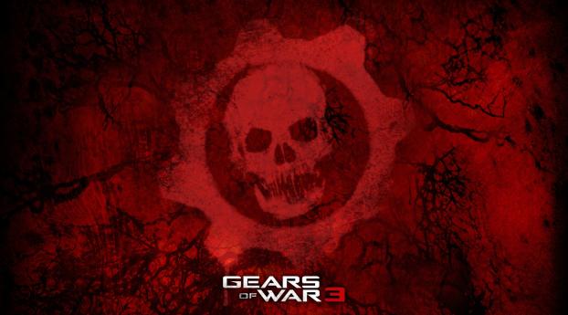 gears of war 3, games, red Wallpaper 2560x1080 Resolution