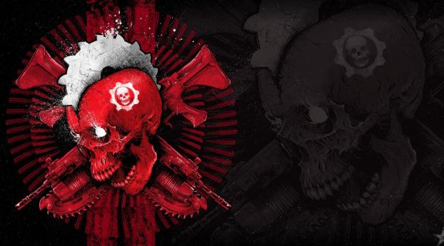 gears of war 4, the coalition, skull Wallpaper 480x800 Resolution