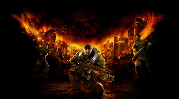 Gears Of War 4K Wallpaper 1080x2246 Resolution