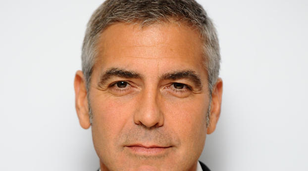 george clooney, actor, face Wallpaper 2100x900 Resolution