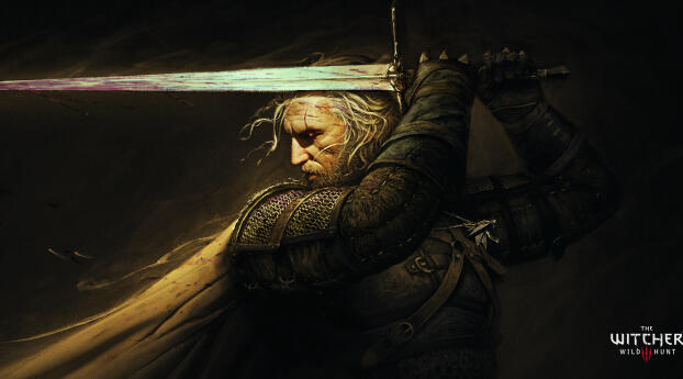 Geralt of Rivia 4K The Witcher 3 Gaming Wallpaper 480x854 Resolution