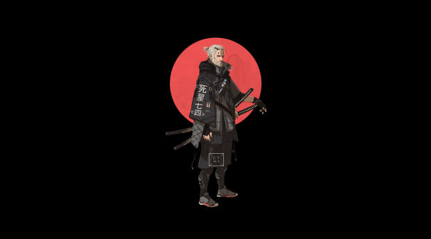 Geralt Witcher Minimal 4K Wallpaper 1400x1100 Resolution