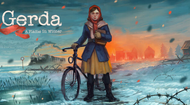 Gerda A Flame in Winter HD Gaming Wallpaper 2560x1024 Resolution