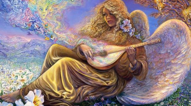 girl, angel, melody Wallpaper 480x484 Resolution