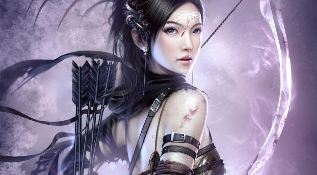 girl, archer, arrows Wallpaper 2560x1700 Resolution