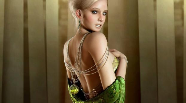 girl, blonde, dress Wallpaper 1440x2560 Resolution
