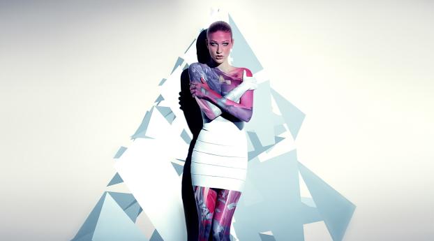 girl, dress, photo shoot Wallpaper 640x1136 Resolution