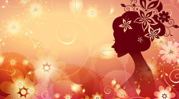 girl, flower, face Wallpaper 1080x2246 Resolution