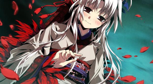 girl, kimono, light Wallpaper 2048x1152 Resolution