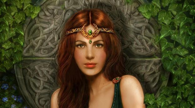 girl, princess, red hair Wallpaper 1280x1024 Resolution