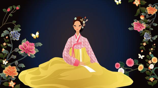 girls, japanese, dress Wallpaper 360x300 Resolution