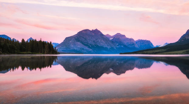 Glacier National Park Sunrise Wallpaper 1080x2160 Resolution