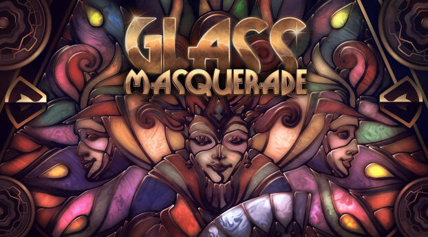 Glass Masquerade HD Wallpaper 1080x2160 Resolution