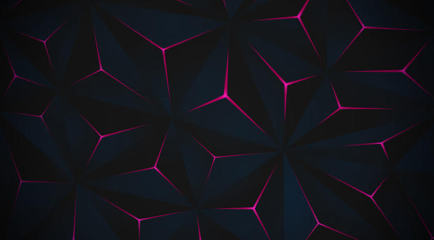 Glowing Triangle Pattern Wallpaper 1125x2432 Resolution