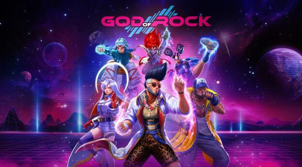God Of Rock Gaming HD Wallpaper 1152x2048 Resolution