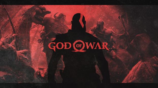 God Of War 4 Video Game Poster Wallpaper 320x240 Resolution
