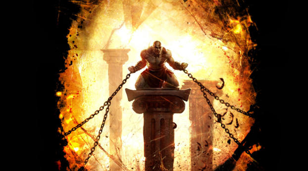 god of war, ascension, chains Wallpaper 1680x1050 Resolution