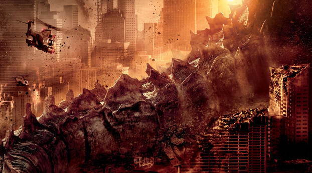 Godzilla 2014 Tail wallpaper Wallpaper