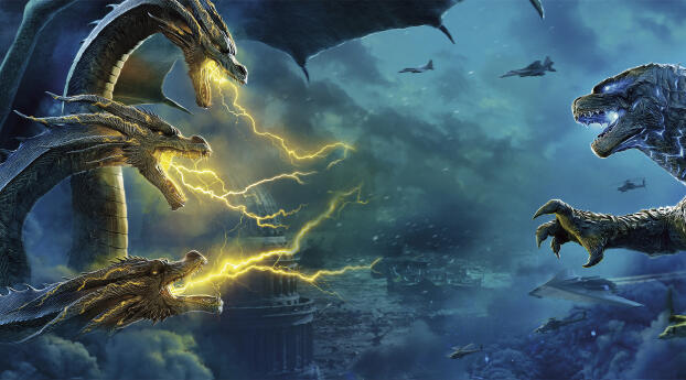 Godzilla King of the Monsters 4K Movie Wallpaper