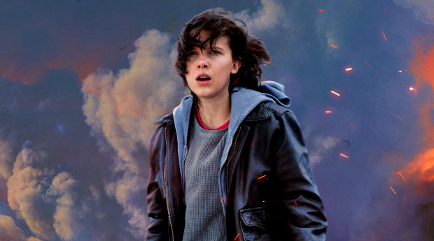 Godzilla King Of The Monsters Millie Bobby Brown Wallpaper 1400x1050 Resolution