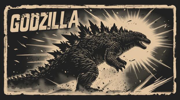Godzilla Movie Legendary Art Wallpaper 1280x1024 Resolution