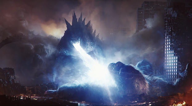 Godzilla Vs Kong 2021 FanArt Wallpaper 2088x2250 Resolution