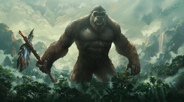 Godzilla Vs Kong 4k Cool Wallpaper 3840x2400 Resolution