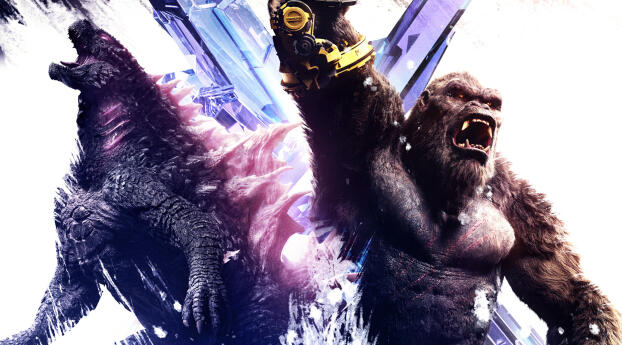 Godzilla x Kong Movie Wallpaper 1080x2316 Resolution