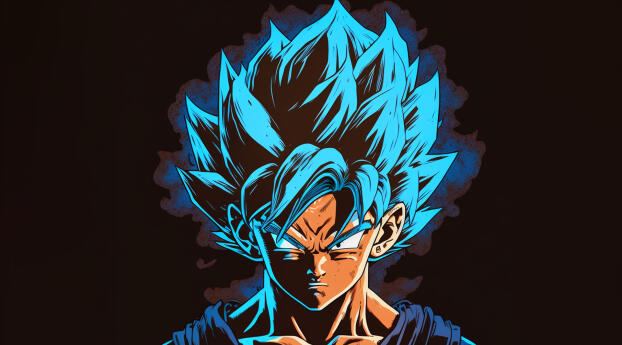 Goku Blue Dragon Ball Wallpaper 1440x2560 Resolution
