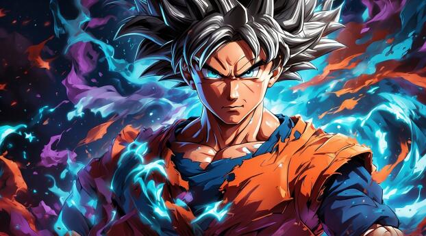 Goku Live HD Dragon Ball Super Art Wallpaper 2560x1140 Resolution