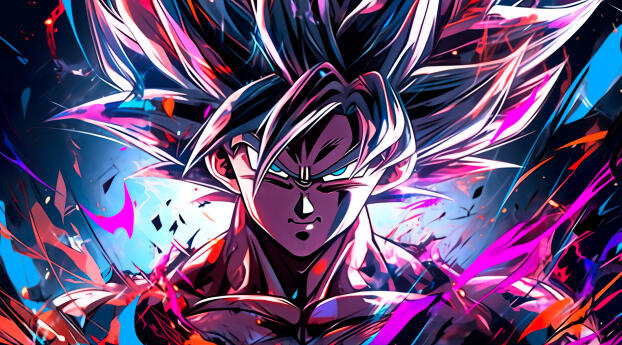 Goku Ultra Instinct HD Digital Art Wallpaper 5120x1400 Resolution