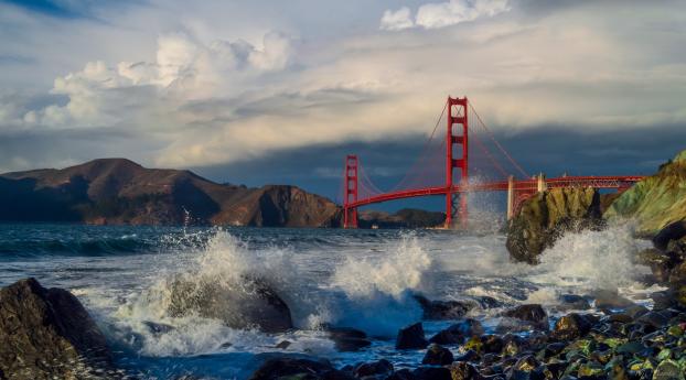 Golden Gate 4k Bridge Wallpaper 1080x2316 Resolution