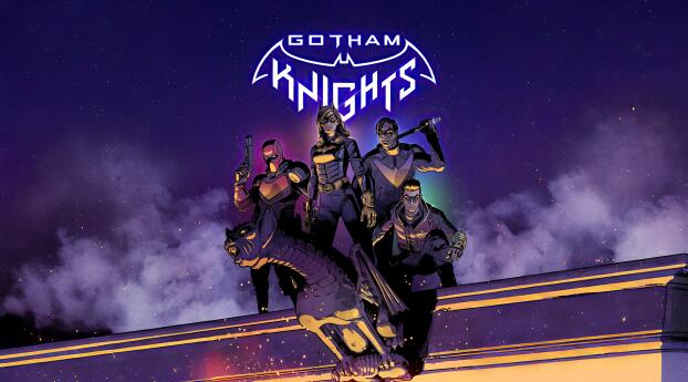 Gotham Knights 4K Gaming Poster Wallpaper 1080x240 Resolution