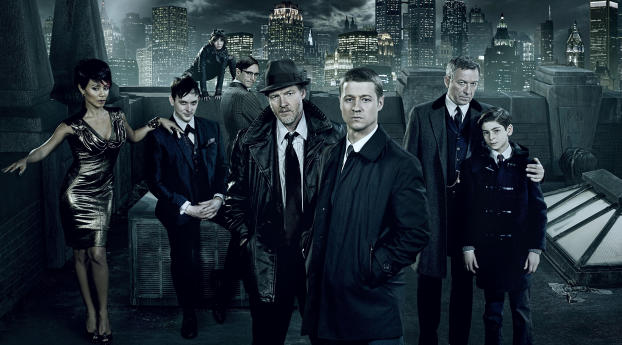 Gotham TV Show 5K Wallpaper 1024x576 Resolution