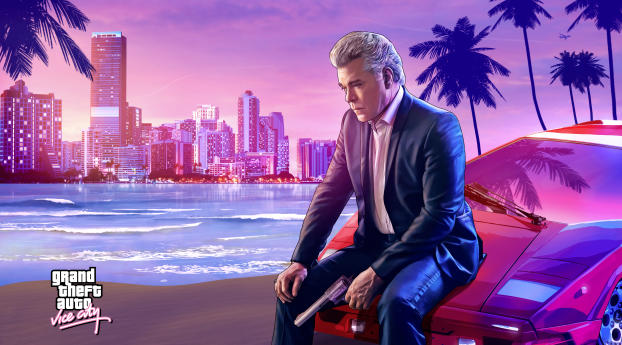 Grand Theft Auto Vice City Android Gaming Wallpaper 1420x1020 Resolution