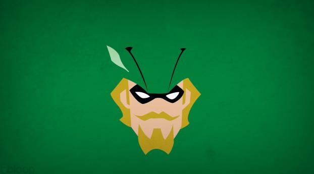  Green Arrow Minimalism Wallpaper 1080x224 Resolution